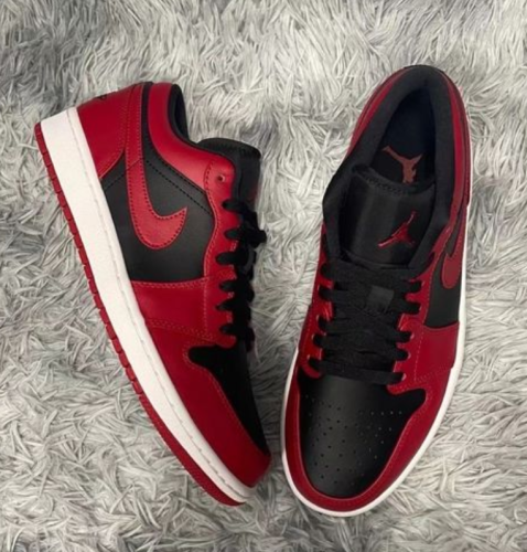  Air Jordans  1 Low  ' Reverse Bred ' 553558-606 photo review