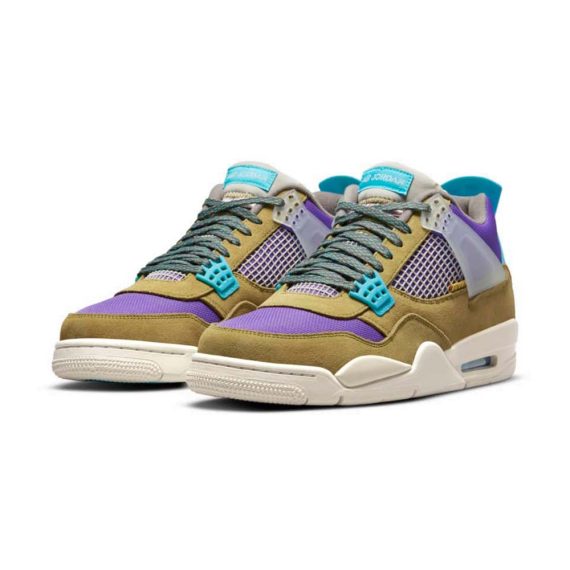 Union LA x  Air Jordans  4 Retro  ' Desert Moss ' DJ5718-300