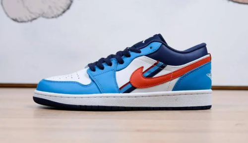  Air Jordans  1 Low GS  ' Game Time ' CV4892-100 photo review