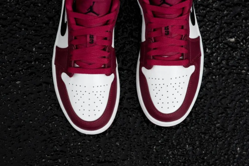  Air Jordans  1 Low   '  Noble Red  '  553558-604 photo review