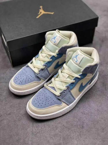  Air Jordans  1 Mid SE  ' Sail Light Blue ' DA4666-100 photo review