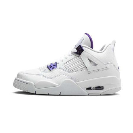  Air Jordans  4 Retro GS   ' Metallic Pack  C Purple  ' 408452-115