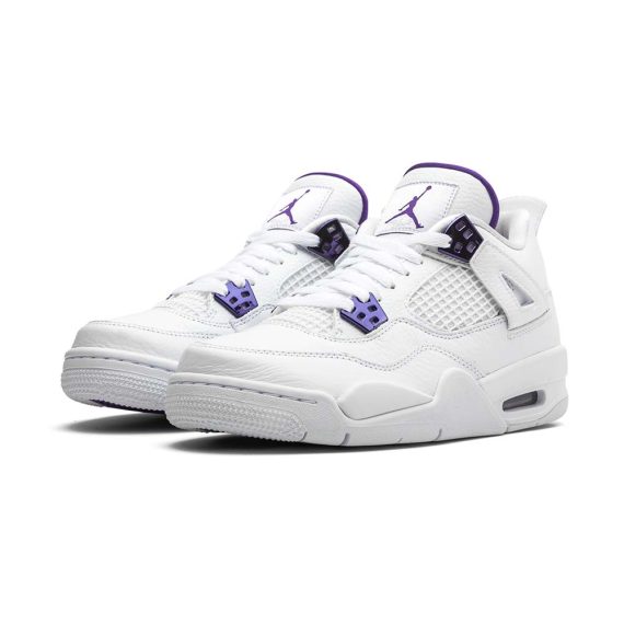  Air Jordans  4 Retro GS   ' Metallic Pack  C Purple  ' 408452-115
