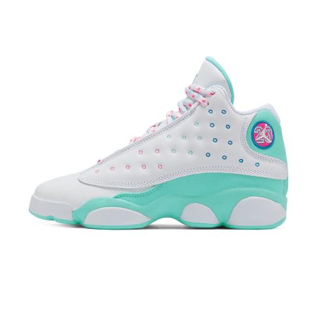  Air Jordans 13 GS   ' Aurora Green  ' 439358-100