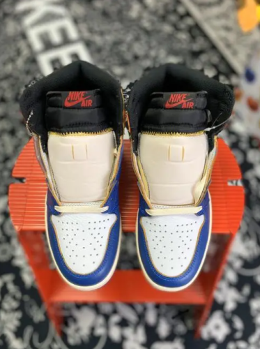  Air Jordans  1 Retro HI NRG / UN  ' Union ?C Storm Blue ' BV1300-146 photo review