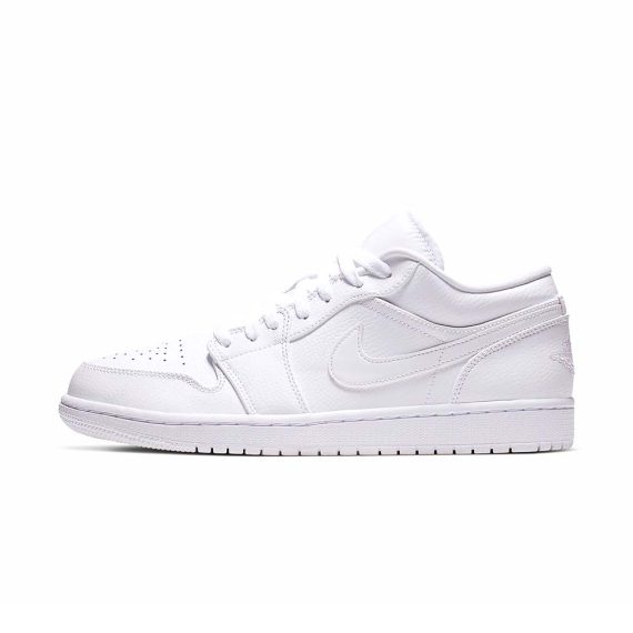  Air Jordans  1 Low  ' Triple White ' 553558-112