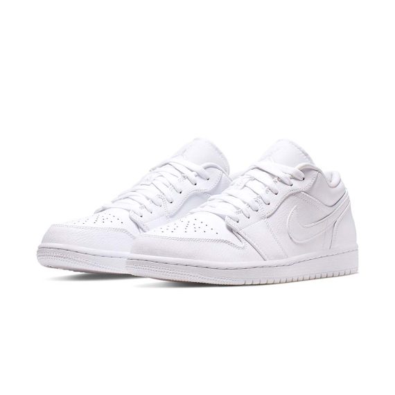 Air Jordans  1 Low  ' Triple White ' 553558-112