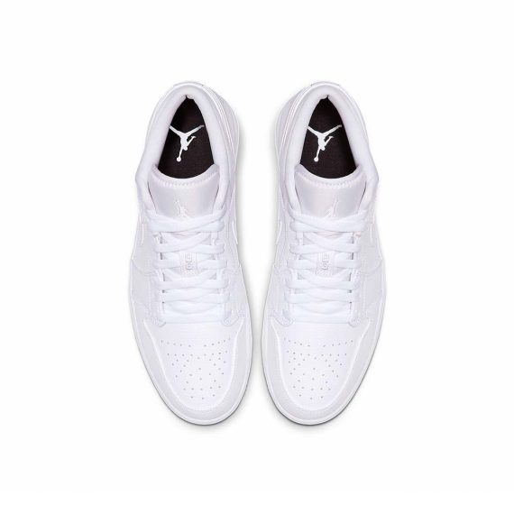  Air Jordans  1 Low  ' Triple White ' 553558-112
