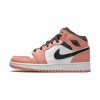  Air Jordans  1 Mid GS 'Pink Quartz'555112-603