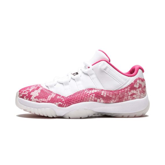  Air Jordans 11 Retro Low WMNS  ' Pink Snakeskin ' AH7860-106