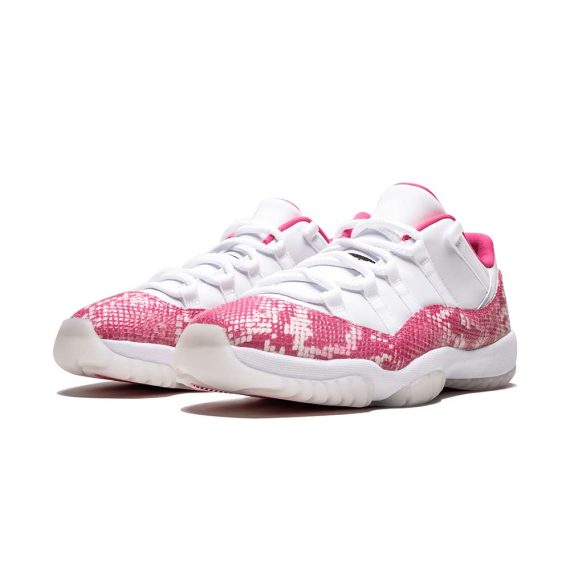 Air Jordans 11 Retro Low WMNS  ' Pink Snakeskin ' AH7860-106
