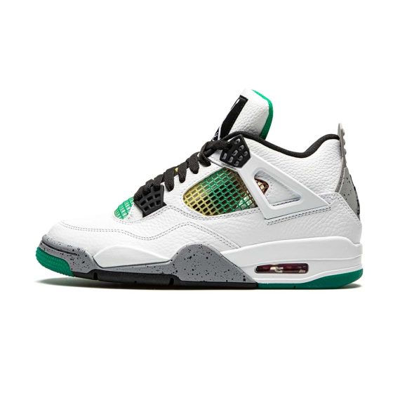  Air Jordans  4 Retro WMNS  ' Rasta ?C Lucid Green ' AQ9129-100