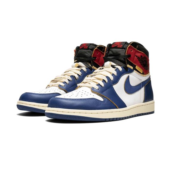  Air Jordans  1 Retro HI NRG / UN  ' Union ?C Storm Blue ' BV1300-146